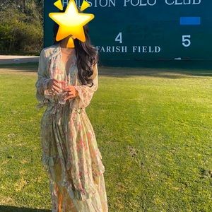 NWT never worn gorgeous Hemant & Nandita's Pria Metallic Floral Minidress